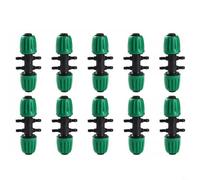 BEAZOOM Lot de 10 raccords en T barbelé à 6 voies, en plastique dur à diamètre variable pour tuyau d'arrosage 13 mm x 16 mm