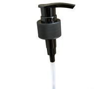 BEAZOOM Lot de 10 têtes de distributeur de savon liquide de rechange avec longues pailles pour bouteilles de maison Noir 24 mm et 28 mm