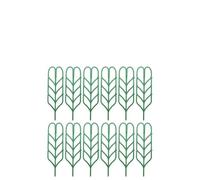 BEAZOOM Lot de 12 cadres d'escalade en plastique vert, 15 x 35 cm, supports verticaux pour fleurs en pot et vignes, support de jardin facile à assembler