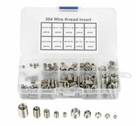 BEAZOOM Lot de 150 inserts de réparation pour filetage hélicoïdal en acier inoxydable M5 M6 M8 304 pour aluminium et magnésium