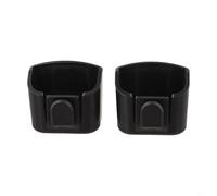 BEAZOOM Lot de 2 boîtes de rangement en ABS pour clés de tableau de bord de voiture, télécommandes, cartes, intérieur de véhicule, noir