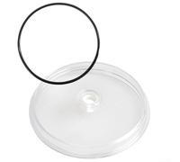 BEAZOOM Lot de 2 couvercles de rechange pour piège à feuilles de piscine SF15110, transparent, résistant aux UV, avec joint torique