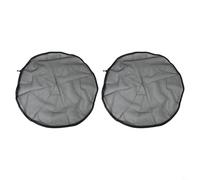 BEAZOOM Lot de 2 housses de pluie en maille fine avec cordon de serrage, filet en polyéthylène pour seau de collecte d'eau, gris (80 cm)