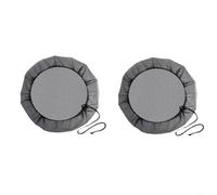 BEAZOOM Lot de 2 housses de pluie en maille fine avec cordon de serrage, filet en polyéthylène pour seau de collecte d'eau, gris (90 cm)