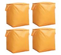 BEAZOOM Lot de 2 sacs de déménagement pliables extra larges pour polyéthylène robuste, sacs de rangement ouverts sur le dessus avec poche pour étiquette pour l'organisation de la maison et du garage