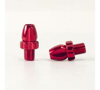 BEAZOOM Lot de 2 vis de réglage M10 en alliage d'aluminium pour levier de frein de vélo, boulons de réglage pour disque d'étrier de frein en V, bleu (rouge)