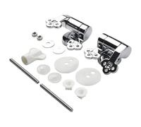 BEAZOOM Lot de 2 WC en alliage de zinc à fermeture lente pour charnière de siège, 1 à 2 N · m pour connecteur souple avec couvercle tampon anti-chocs pour remplacement