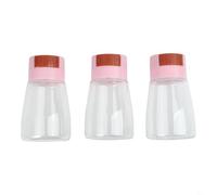 BEAZOOM Lot de 3 salières et poivrières de type poussoir - 0,5 g - Doseur précis de 0,5 g - Pour la maison, la cuisine, la salle à manger, la construction en polypropylène (rose)