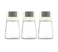 BEAZOOM Lot de 3 salières et poivrières de type poussoir - 0,5 g - Doseur précis - Pour la maison, la cuisine, la salle à manger, pour la construction en polypropylène (vert)