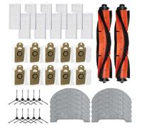 BEAZOOM Lot de 32 pièces de rechange pour aspirateur IMOU RV1 pour Pro et Pro pour Max, avec brosses latérales à roulettes, filtres, serpillères et sacs à poussière, accessoires de nettoyage