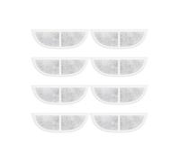 BEAZOOM Lot de 4/8 filtres distributeurs d'eau pour animaux de compagnie - Filtration en coton au charbon actif à trois étapes pour fontaines de chat et chien, blanc