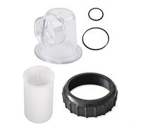 BEAZOOM Lot de 5 composants de pompe de circulation de rechange pour SPS25 SPS50 SPS75 SPS100, couvercle de pré-filtre transparent, tamis d'aspiration et joint torique