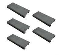 BEAZOOM Lot de 5 coussins antidérapants en mousse EVA en forme de U pour siège de bateau, canoë, dragon, bateau, canoë, rouge, noir