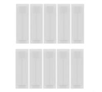 BEAZOOM Lot de 50 cache-trous pour panneau électrique, blancs en ABS, 54 x 9/18 mm, panneaux de distribution standard, remplisseurs de grille modulaires à clipser, installations professionnelles et