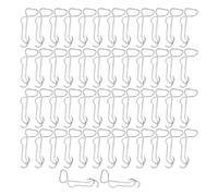 BEAZOOM Lot de 50 connecteurs de treillis en acier noir pour cage de jardin, tiges en rotin, clips de rouille pour créer des cadres de support de plantes personnalisés