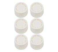 BEAZOOM Lot de 6 radiateurs thermostatiques M30 x 1,5, blanc pour couvercles de réglage TPR pour vanne de contrôle de chauffage, garniture décorative