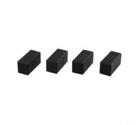 BEAZOOM Lot de 8 poids magnétiques coupe-vent pour drapeau - Stabilisateurs robustes avec revêtement en silicone pour bannières de drapeaux de porche, noir et blanc (quelques noirs)