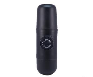 BEAZOOM Machine à expresso manuelle portable, machine à café à pompe manuelle pour voyage et camping, design compact compatible avec n'importe quel café moulu, matériau ABS, noir