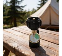BEAZOOM Manomètre en laiton propane avec lueur nocturne pour pol laiton | Construction en laiton massif, résistant aux intempéries, aux rayures, étanchéité sans fuite, longue durée de vie