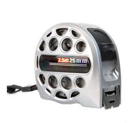 BEAZOOM Mètre ruban en acier inoxydable anti-corrosion 3/5/7,5 m, étui creux, étanche, règle métrique avec échelle transparente givrée pour bricolage et commerce (7,5 m25)