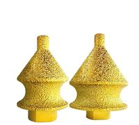 BEAZOOM Meule conique M10 pour carrelage en verre et porcelaine, 38 mm/50 mm, foret chanfreiné pour meuleuse d'angle, doré