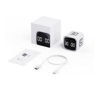 BEAZOOM Minuteur Pomodoro rotatif avec mode gravité, vibration silencieuse | Pomodoro portable pour minuteur cube, capteur de gravité, vibrations silencieuses, volume réglable pour bureau
