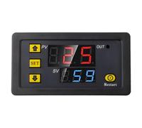 BEAZOOM Module de relais de minuterie numérique CC 24 V, 20 A programmable avec affichage LED, contrôle marche/arrêt, pompe lumineuse 0-999 h, moteur 24 V