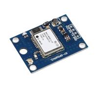 BEAZOOM Module récepteur GPS NEO-8M pour Arduino, antenne intégrée et EEPROM, alimentation 3 V-5 V, signal LED, tableau bleu 25 x 35 mm
