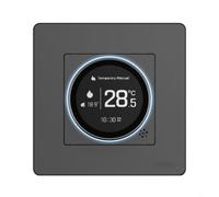 BEAZOOM MOES Star pour contrôleur de température Ring pour Tuya pour Zigbee, bouton de thermostat avec étalonnage et surchauffe pour systèmes de chauffage de protection (GB-Blanc)