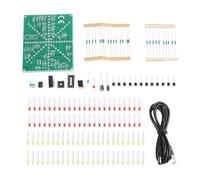 BEAZOOM NE555 CD4017 Kit de lumière de course à LED pour éclairage de course à pied, rouge et jaune pour un effet de flux de couleur bicolore, FR-4 PCB Practice Board Electronics Learning Board