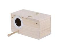 BEAZOOM Nichoir de jardin réutilisable en bois pour petits oiseaux chanteurs y compris perroquets, pinsons et perruches