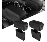 BEAZOOM Organiseur de console centrale de voiture réglable avec porte-gobelet coulissant et compartiment de rangement pour transmission manuelle Noir
