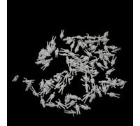 BEAZOOM Ouvriers miniatures non peints en plastique blanc échelle 1/50