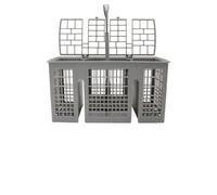 BEAZOOM Panier à couverts universel pour lave-vaisselle Siemens Neff Hotpoint 6 compartiments en plastique gris 22,8 x 9 x 11,7 cm