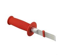 BEAZOOM Peigne à ailettes en acier double couche pour l'entretien du système de climatisation, brosse ergonomique de nettoyage du radiateur, améliore l'efficacité AC, 20,5 cm, rouge
