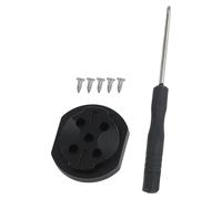 BEAZOOM Pièce de réparation pour ordinateur de vélo Garmin, robuste | alliage d'aluminium, design léger avec kit d'accessoires complet, installation facile, noir, 2,9 x 3,4 cm