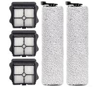 BEAZOOM Pièces pour Tineco iFloor 3 Floor S3 2 Brosses Rouleaux 3 Filtres Haute Densité Microfibre Souple Rouleau 99,9% Filtration pour Aspirateur Humide Sec Sans Fil