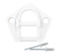 BEAZOOM Pied inférieur d'auvent en aluminium pour véhicule récréatif, compatible avec Sunchaser II, haute résistance, pour matériel arrondi Dometic, rivets d'installation inclus