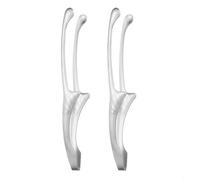 BEAZOOM Pince à épiler en acier inoxydable avec poignées en bois, pinces résistantes à la chaleur, pour griller, frire, servir des aliments, décoration (B)