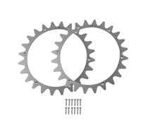 BEAZOOM Pointes en acier inoxydable poli pour robots Worx Landroid M | WR153E WR155E WR147E Kit de traction amélioré avec vis à tête fraisée pour roues de 220 mm