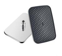 BEAZOOM Pommeau de douche haute pression pour plafond 300 x 210 mm ABS avec jet de pluie et rotation à 360° Gris (argent)