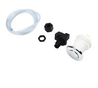 BEAZOOM Pressostat d'air 16 A pour piscine, bouton poussoir marche/arrêt avec tuyau de 1 m, acier ABS 125-250 V