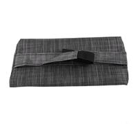 BEAZOOM Refroidissement Teslin Coussin pour chaise longue, appuie-tête réglable avec sangle pour relaxation au bord de la piscine, meubles de jardin et de terrasse (noir et gris)