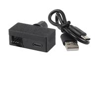 BEAZOOM Régulateur de ventilateur PWM compact à 4 broches, contrôleur de vitesse d'entrée USB-C avec boost de 5 V à 12 V pour ventilateurs de boîtier PC et systèmes de refroidissement à eau, ABS noir