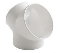 BEAZOOM Répartiteur de conduit en PVC blanc en forme de Y 100 mm/150 mm/200 mm pour extracteur d'air pour ventilation de hotte (200 mm)