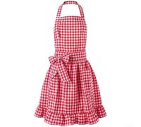 BEAZOOM Robe tablier réglable à nouer au cou pour la cuisine et la | Deux poches avant spacieuses, peut contenir téléphone et outils, rangement pratique, aide à la cuisine et aux travaux manuels