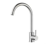 BEAZOOM Robinet d'eau à levier unique pour évier de cuisine, robinet moderne en acier inoxydable plaqué avec économie d'eau pour camping-car, buanderie, jardin