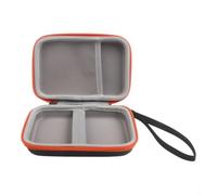 BEAZOOM Sac de rangement pour disque dur EVA robuste pour Mini 1 To, 2 To, 4 To, 5 To, étui de protection antichoc avec poche en maille pour câble, pochette de transport légère, noir pour orange
