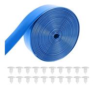 BEAZOOM Sangles de rechange en PVC découpables de 6,1 m pour chaise de piscine et de plage avec rivets Blanc