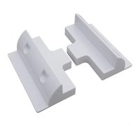 BEAZOOM Support de montage de panneau solaire en plastique pour camping-car, yacht, sécurisé, facile à installer, noir (blanc)